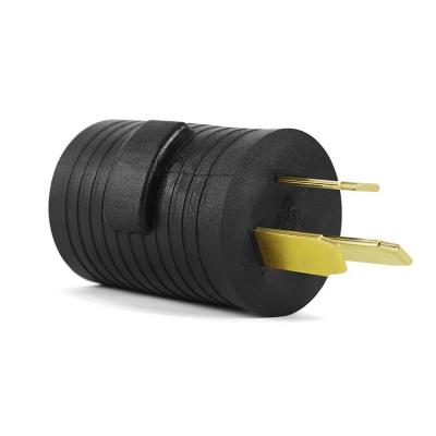 China 20A Rated Current NEMA 14-30P to 10-50R 30 Amp Male Plug to 50 Amp Female Receptacle Adapter for Generator Welder Dryer for sale