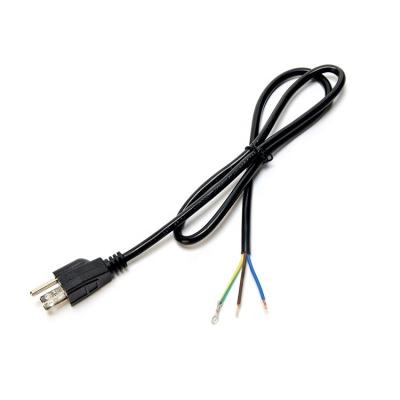 China ETL personalizado de 3 pontas Cordão de alimentação americano ETL1ft Cordão de extensão de cabeça plana PVC Jaqueta 3X16AWG 7a 125v 2 pontas Figura 8 à venda