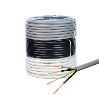 China VDE Certified 60227 Iec 52 rvv 300/300v Rvv Electric Cable Wire 2.5mm Pure Copper for Pump PVC Insulation Control Cable for sale