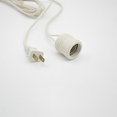 China Power Cable Conductor Material Copper Conductors AC Power Cord Lamp Holder Bulb Socket Cord Adapter for sale