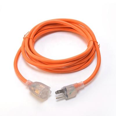 Κίνα 50 πόδια 3X12AWG SJTW βαρύ φορτίο κίτρινο 3 άξονα καλώδιο επέκτασης 15 AMP εξωτερικό καλώδιο ηλεκτρικής ενέργειας για κήπο και μεγάλες συσκευές προς πώληση