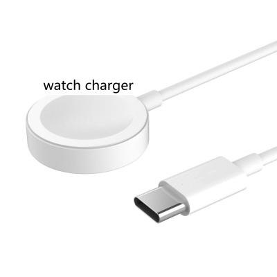 China Mobile Phone USB C Wireless Charging Watch Charger Portable Magnetic Wireless Charger to USB-C Cable for iWatch Charger for Apple Watch 7 Series SE 6 5 4 3 2 1 for sale