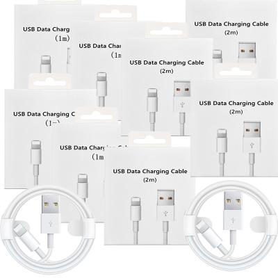 China MP3/MP4 Player IOS Charging Wire Cord Fast Data Line White 8PIN 2A 5V USB Sync Charger Cable For Apple Iphone iPad Charging Cable for sale