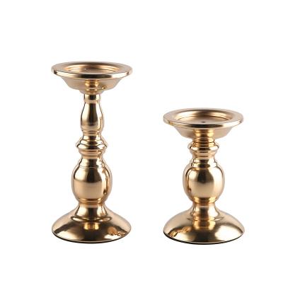 China Wedding Table Centerpieces Home Decoration Home Decor Metal Height Two Tall Models Candlesticks for sale