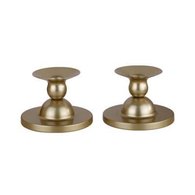 China home decoration made in china for home decor countertop atmosphere party gold candlesticks for sale