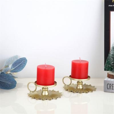 China Nordic Home Decoration Table Centerpiece Metal Candle Container Christmas Gifts Candle Holder For Romantic Table Assecories for sale