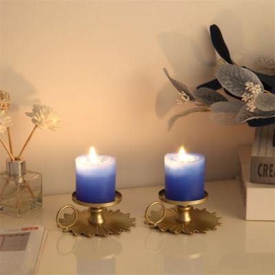 China Cafe Home Hotel Office Decoration Centerpieces Tealight Candle Holders Metal Decorative Candlesticks for sale