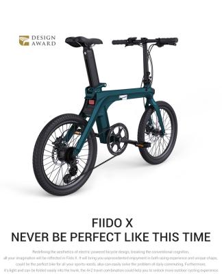 China Magnesium Alloy USA Version FIIDO X City Bike Urban Support 350W MOTOR 36V 11.6aH BATTERY E BIKE for sale