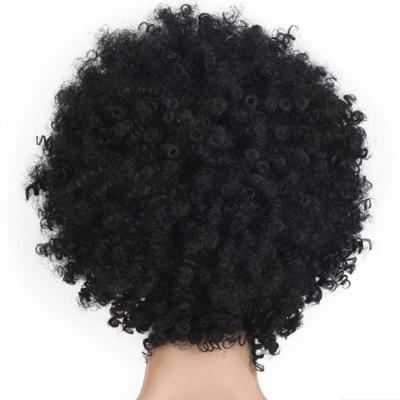 China Curly French Lace Hair Wigs For Women Bob Hair Kinky Curly Wig With Bangs Full Wig Machine Made Human Hair Wig for sale