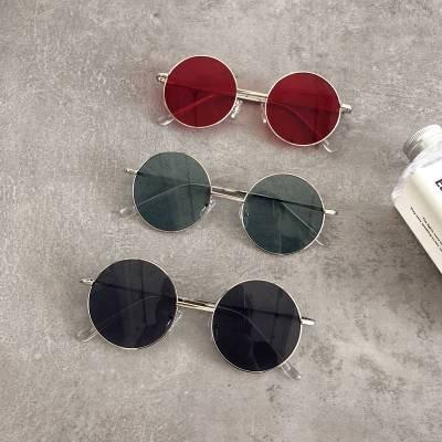 China Fashion Sunglasses Candy Color Korean Simple Children Round Sun Glasses Cute Boys Sunglasses Girls Anti-UV Retro Hot Girls Sun Glasses for sale