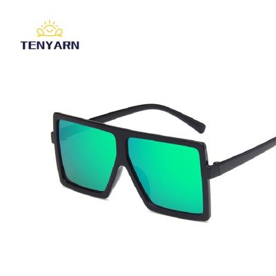 China Square Oversized Glass Baby UV400 Retro Kids Sunglasses Fashion Eyewear Punk Shades for sale