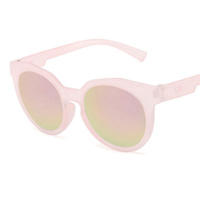 China Fashion Sunglasses Fashion candy-colored frosted version of children's sunglasses dazzle reflective mercury sunglasses personality glasses for sale