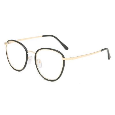 China Fashion Sunglasses Round Metal Women Glasses Frame Eyewear Classic Clear Men Fashion Glass Myopia Glasses Optical Frame for sale