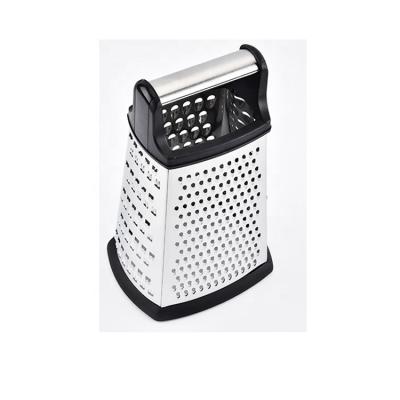 China Amazon Box Hot Sale 4 Sides Sustainable Stainless Steel Kitchen Multifunctional Plastic Vegetable Grater for sale