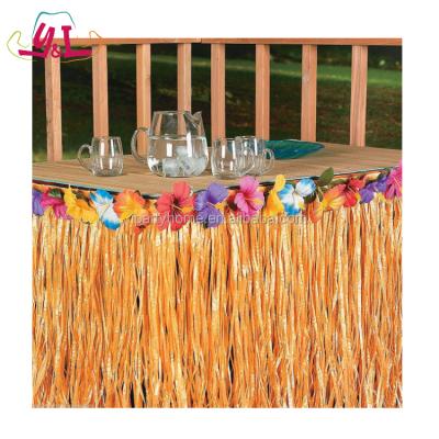 China Festival Party Decorations Hawaiian Shirt Custom Table Skirt for sale