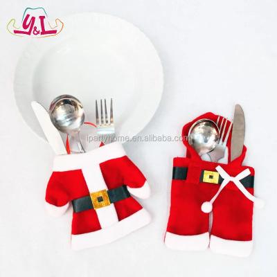 China 2021 Promotional Christamas Decoration Christmas Table Decoration Christmas Gifts Christmas Cutlery Set Holder for sale