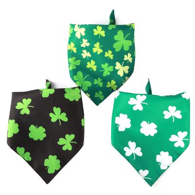 China St Patrick's Day Lucky Shamrock Bandanna Handkerchief Dog Pet Accessory for sale