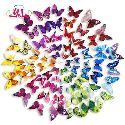 China Wedding Decoration Butterfly Garden Paper Butterfly Stickers for Wedding Decoration for sale