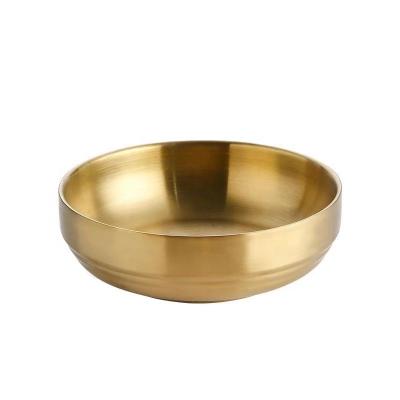 China Viable Wholesale Korean Barbecue Sauce Dishes Small Metal Stainless Steel Dip Dish for sale