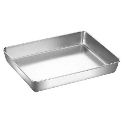 China Wholesale Stainless Steel Style Restaurant Dish Viable Korean Snack Dish Square Dinner Dish for sale