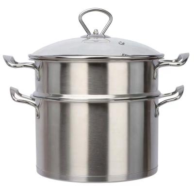 China Selling Sustainable 304 Stainless Steel Food Steamer Well Cooking Pots Steamer Pot for sale