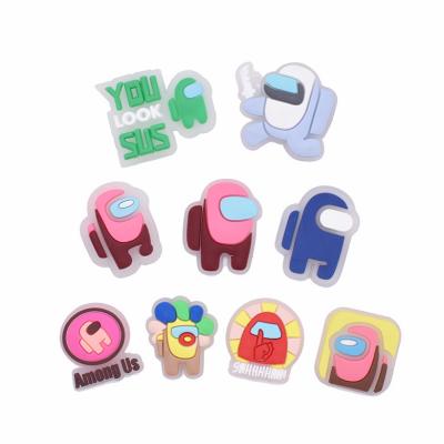 China Shoe Buckle Party Gift PVC Shoe Charms Buckles Shoe Accessories Ornaments Fit For Croc Charms for sale