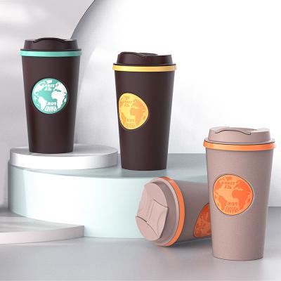 China Viable in Earth Running Design Coffee Grounds Travel Mug Eco Friendly Coffee Mugs for sale