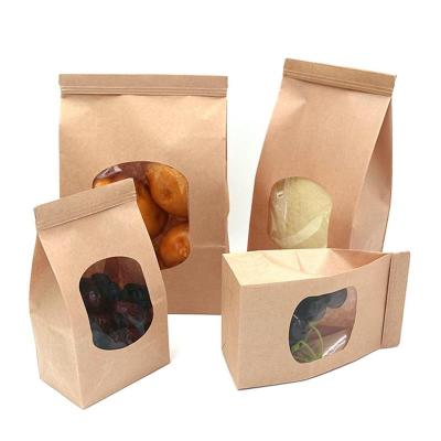 China Wholesale Eco - Friendly Accept Custom Greaseproof Bread Food Packaging Paper Bag for sale