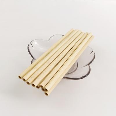 China Straight Reusable Bamboo Grass Straw Smoothie Straw Bamboo Fiber Straw Bar Cleaner Accessories Eco-Friendly Gift Straw for sale