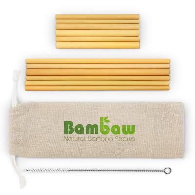 China Reusable Eco-Friendly Bamboo Drinking Straw Eco-Friendly Natural Bamboo Straw for sale