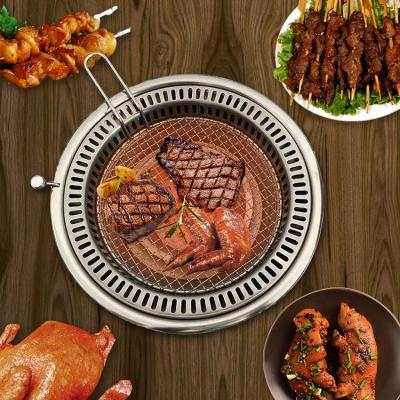 China Morden korean barbecue insert korean bbq grill table insert stainless stell bbq grill for sale