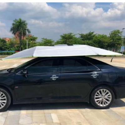 China Silver Waterproof Anti-UV Plaster Company Fiberglass Car Sunshade Tent for sale