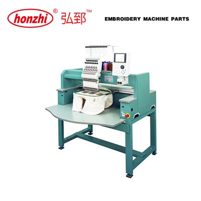 China HZ-026 high speed 12/15 single head needles embroidery machine with sequin and tying device customized for sale