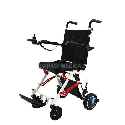 China Hot-selling Lightweight Wheelchair Trolley Disabled High Back Folding Remote Control Electric Wheelchair for sale