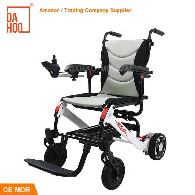 China Lightweight Convenience Easily Carry Electric Wheelchair Folding Lightweight Electric Wheelchair for sale