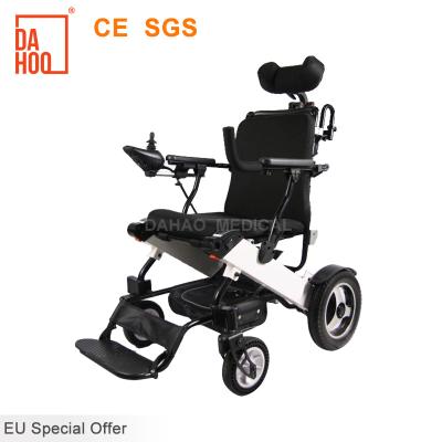 China Efficient Aluminum Motorized Wheelchairs Powered Reclining Wheelchair Handicapped Electric Wheelchair for sale