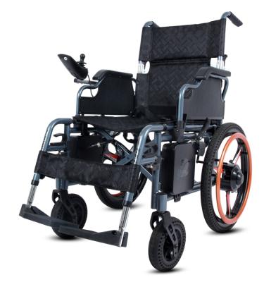 China Hot-selling electric and manual big-wheel aluminum hand-push wheelchair lightweight walker folding high-back electric wheelchair for sale