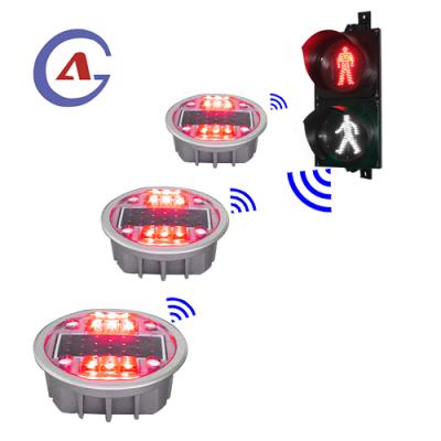 China 2 Way Road Stud Aluminum Reflective Led Solar Marker for sale