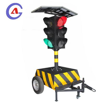 China Traffic Control 12inch 300mm 10 Years Service Life Portable Mobile Traffic Lights Solar Traffic Lights for sale