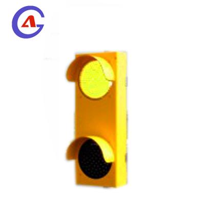 China Traffic Safety Led Warning Lights Double Hazard Warning Yellow Flashing Solar Led Traffic Light for sale