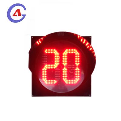 China Road Safety Diameter 300mm 2 Digit Countdown Timer Led Traffic Light for sale