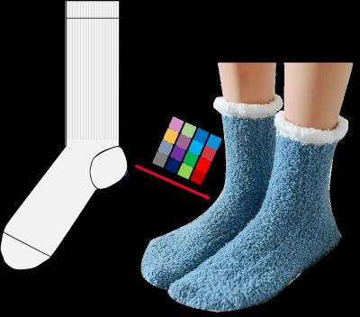 China Custom Women's Fuzzy Color Women's Fuzzy Socks Designer Fuzzy Socks QUICK DRY Bulk Socks for sale