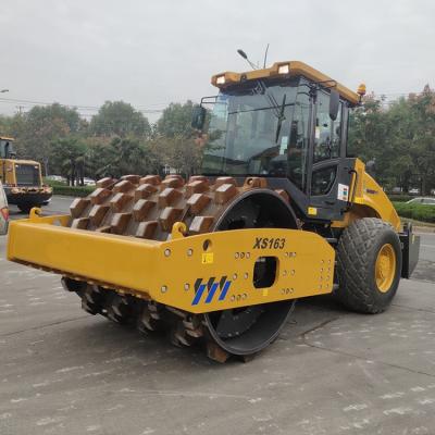 China Building Material Shops 16 Ton Fully Hydraulic Single Drum Vibratory Road Rollers XS163 for sale