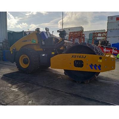 China Building Material Shops New Single Drum Vibratory Road Roller XS163J 16t With Padfoot for sale