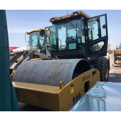 China Building Material Shops Road Construction Machine XS143J 14ton Single Drum Road Roller for sale