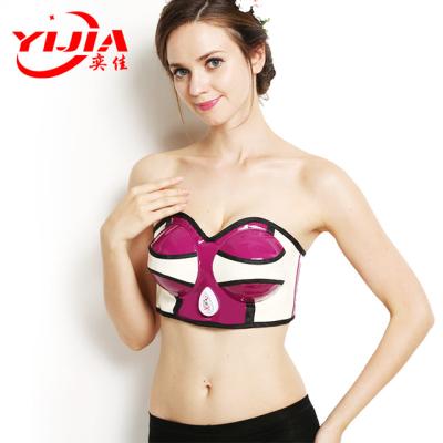 China Electric Vibration Vibration Carbon Fiber Heat Infrared Breast Massager for sale