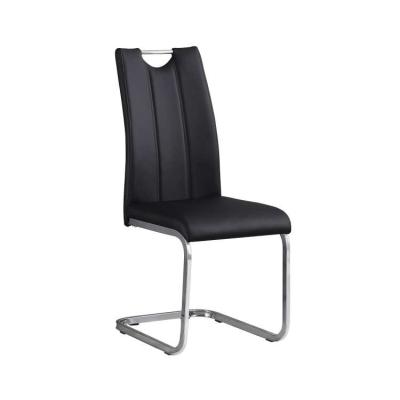 China Luxury Home Promotion Furniture Restaurant Chair PU Leather Metal Dining Chair for sale