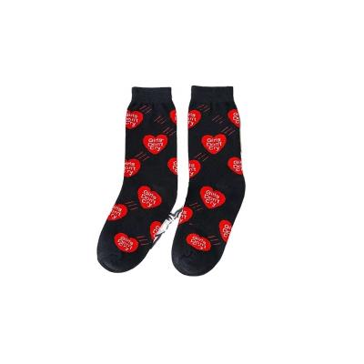 China Antibacterial Medium Tube Like Women's Heart Socks Factory for sale