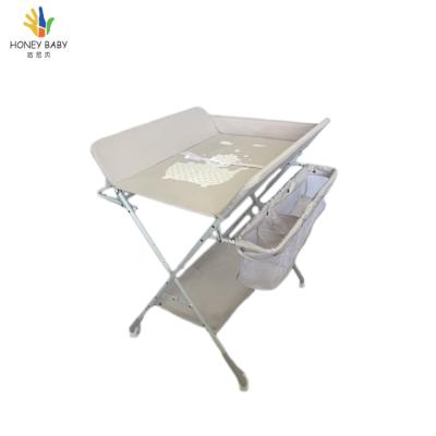 China Foldable Baby Changing Table with Bath for Nappy Clothes Diaper Foldable Compact Table for sale