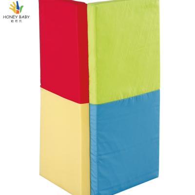 China Foldable Kid's Play Mat Newborn Baby Soft Sponge Portable Color Fold Mattress for sale